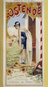 Affiche publicitaire pour Ostende, fin 19ème siècle - Unknown artist