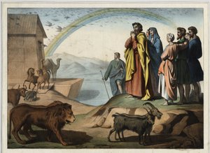 Après le déluge, les animaux descendent de l