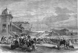 Après-midi aux bains de mer de Biarritz en 1867