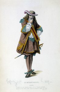Alceste dans « Le misanthrope » par Molière - Unknown artist