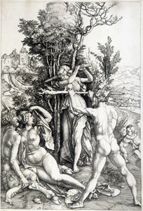 Figure allégorique de la jalousie - gravure du 16ème siècle - Unknown artist
