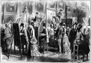 Peintres amateurs au Musée du Louvre