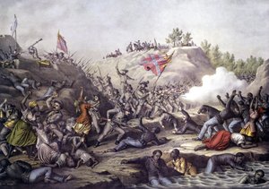 Guerre civile américaine (1861 - 1865) : Bataille de Fort Pillow, Tennessee, 12 avril - Unknown artist