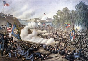 Guerre civile américaine (1861 - 1865) : Première bataille de Corinth (Mississippi) 29 avril-10 juin - Unknown artist