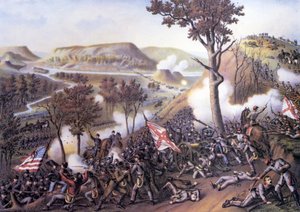 Guerre civile américaine (1861 - 1865) : Siège de Missionary Ridge, 25 novembre - Unknown artist