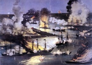 Guerre civile américaine (1861 - 1865) : bataille navale sur le Mississippi