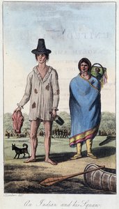 Un Indien et sa squaw, Canada - Unknown artist