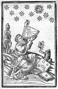 Un astrologue mesure la hauteur pendant l
