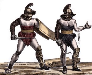 Rome antique : Le gladiateur romain - Unknown artist
