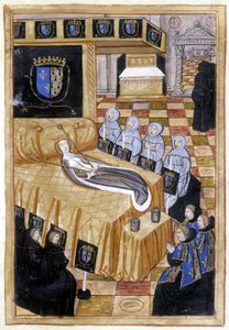 Anne de Bretagne sur son lit de mort (1514) - Unknown artist