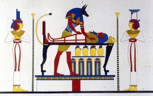 Anubis et une momie - dans "Monuments de l