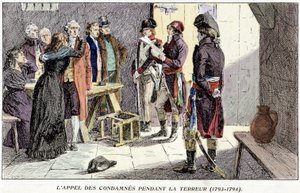 Appel des condamnés pendant la Terreur (1793-1794)