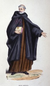 Moine arménien. Gravure d