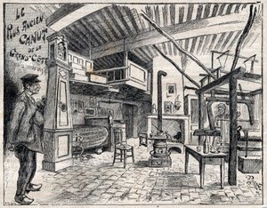 Atelier de Canut à Lyon (gravure) - Unknown artist