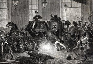 Attentat de Felice Orsini contre Napoléon III le 01/01/1858 - dans L