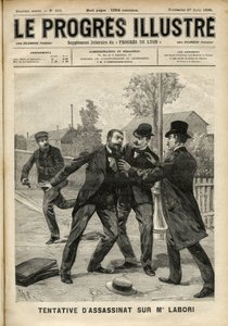 Attaque contre M. Fernand Labori (1860-1917), avocat de la défense d