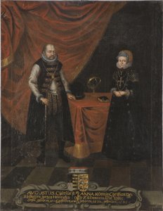 Auguste I, électeur de Saxe et princesse Anne du Danemark - Unknown artist