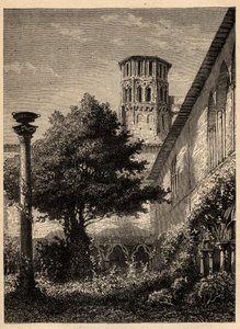 Couvent des Augustins (Toulouse) - Le cloître des Augustins à Toulouse - gravure dans "PATRIE - DESCRIPTION PICTURESQUE DE LA FRANCE EN 6 VOLUMES" par Lucien Huard - fin 19ème siècle - Unknown artist