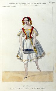 Danseuse autrichienne Fanny Elssler (1810-1884) dans le ballet « La gitane » 1839 Estampe du XIXe siècle - Unknown artist