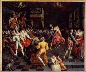 Bal à la cour de Valois Peinture anonyme. 16ème siècle. Rennes, musée des Beaux-Arts