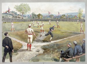 Match de baseball - Unknown artist