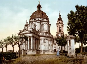 Basilique de Superga à Turin en 1890 - Unknown artist