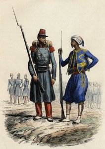 Bataillon de la Légion étrangère, formé et envoyé en Algérie en 1831; Bataillon de Tirailleurs indigènes, formé et envoyé en Algérie en 1841, dans "L