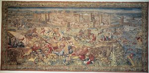 Bataille de Pavie. Tapisserie. XVIIe siècle. Musée de Capodimonte, Naples. - Unknown artist