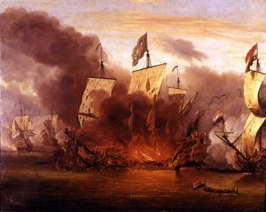 Bataille de Solebay : 7/06/1672. - Unknown artist