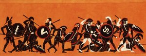 Bataille des Grecs et des Troyens (Guerre de Troie) 1808-1810 - Unknown artist
