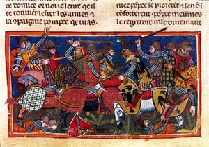 Scène de bataille (miniature d