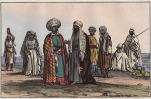 Bédouins - gravure de "Usi e Costumi di Tutti i Popoli dell