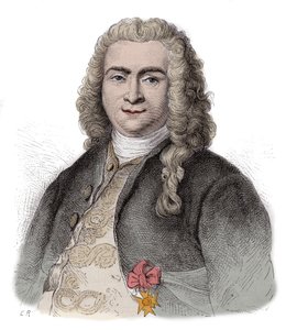 Bertrand François Mahé de La Bourdonnais (1699-1753), amiral français, administrateur au service de la Compagnie française des Indes orientales et gouverneur des Mascareignes - Bertrand-François Mahé de la Bourdonnais (1699-1753) - capitaine en français et