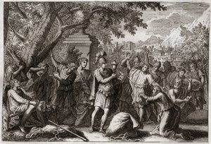 Bible de Royaumont, Ancien Testament : Les frères de Joseph. Illustration de 1811. - Unknown artist