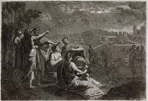 Bible de Royaumont, Ancien Testament : Prédictions sur Jérusalem. Illustration de 1811.