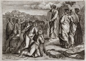 Bible de Royaumont, Ancien Testament : Deuxièmes Tables de la Loi. Dieu donne à Moïse d