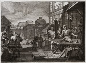 Bible de Royaumont, Ancien Testament : Siège de Samarie. Le roi de Syrie assiège la ville de Samarie et la réduit à une terrible famine. Illustration de 1811 - Unknown artist