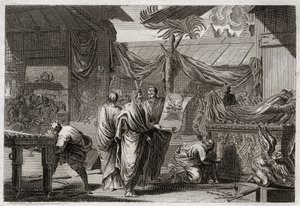 Bible de Royaumont, Ancien Testament : Le Tabernacle. Moïse fait ériger le Tabernacle selon l