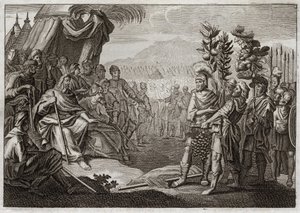 Bible de Royaumont, Ancien Testament : Les douze espions. Illustration de 1811. - Unknown artist
