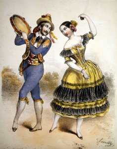 Boléro. Gravure vers 1850