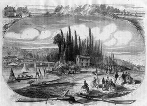 Bougival (Yvelines) Les rives de la Seine en 1868 - Unknown artist