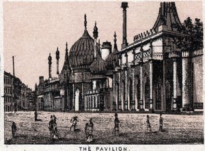 Brighton, Angleterre : vue du pavillon