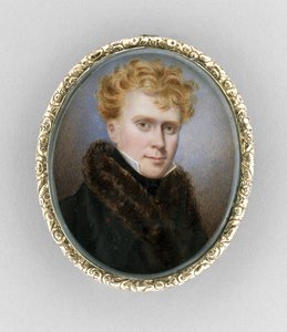 Broche avec portrait d