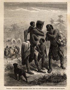 Bushmen stockant de l