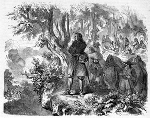 Camisards dans les Cévennes. Gravure du 19e siècle - Unknown artist