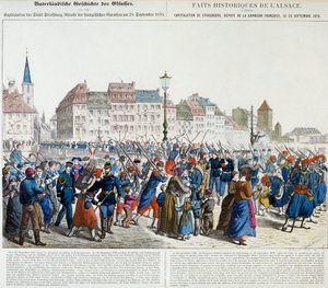 Capitulation de Strasbourg et départ de la garnison française, 28 septembre 1870 - Unknown artist