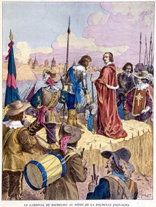 Le cardinal Richelieu au siège de La Rochelle (1627 - 1628) - Unknown artist