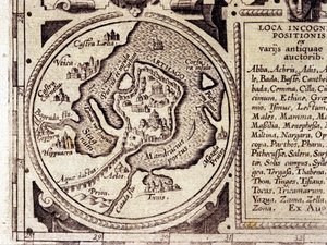 Carthage vue du golfe de Tunis dans un atlas historique du 17ème siècle. - Unknown artist