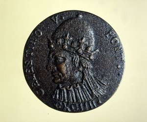 Célestin V (ou Saint Pierre Célestin) (1215 - 1296) le pape qui a déménagé. Médaille du Cabinet des Médailles de Rome - Unknown artist