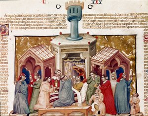 Cérémonie de viatique donnée à un mourant (Miniature) - Unknown artist
